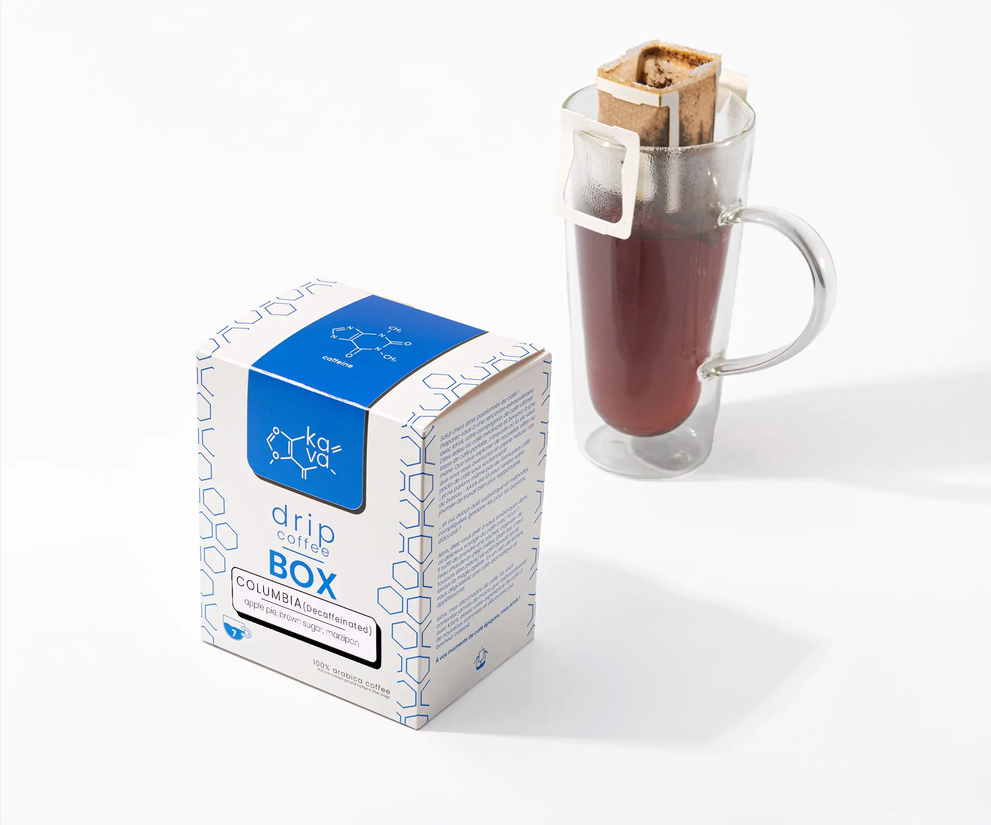 Tasse de café filtre colombien décaféiné - Café aromatique sans caféine - Pause café légère - Café gourmand - Café du soir - Boisson chaude - Colombie