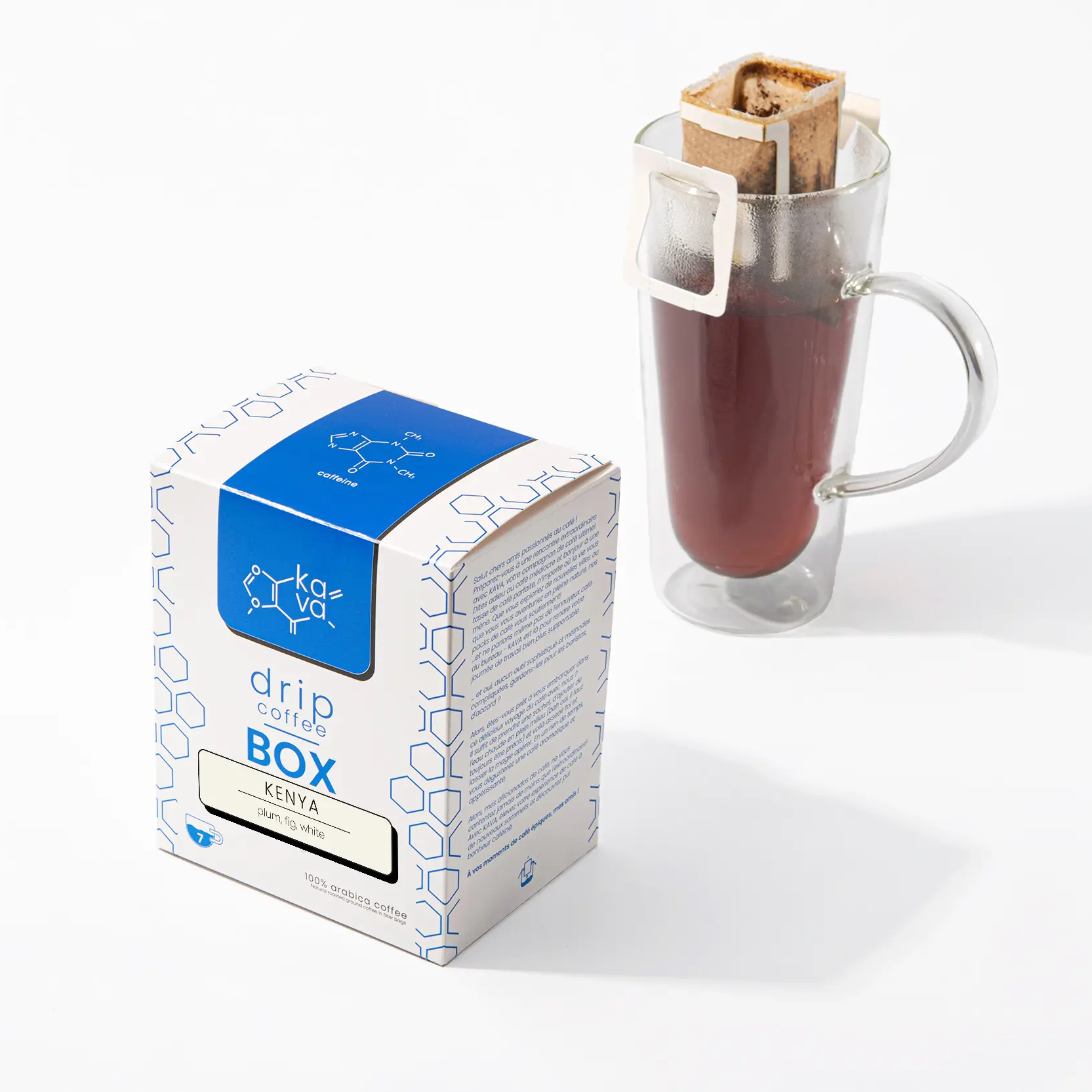 Café Kenya Nyaega Kiyaka en sachets filtres : l'expresso artisanal à portée de main.
